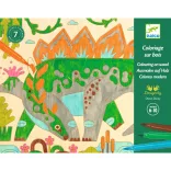 Djeco Design by Umelecký ateliér Omalovánky Dino svet - Dino world