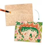 Djeco Design by Umelecký ateliér Omalovánky Dino svet - Dino world