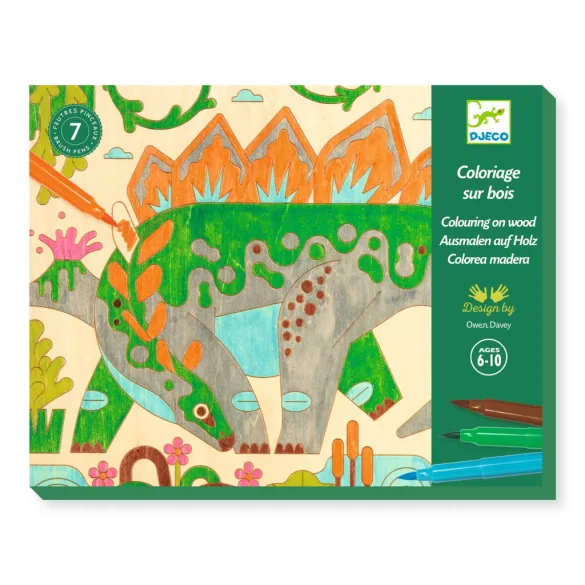 Djeco Design by Umelecký ateliér Omalovánky Dino svet - Dino world