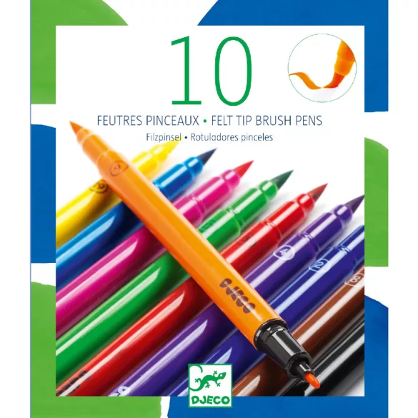 Sada fixiek Djeco – 10 klasických farieb
