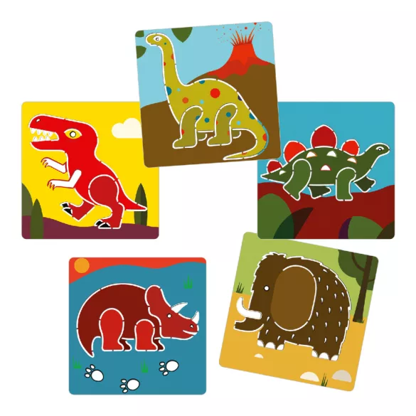 Djeco Šablóny na kreslenie, Dinosaury