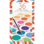 Djeco Gouache farby v tubách, 36 farieb