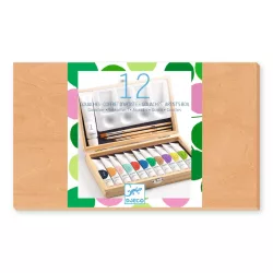   Djeco Design by Umelecká dielňa Sada na maľovanie - 12 Gouaches Artist’s box