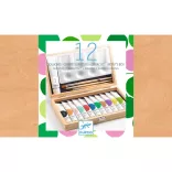 Djeco Design by Umelecká dielňa Sada na maľovanie - 12 Gouaches Artist’s box