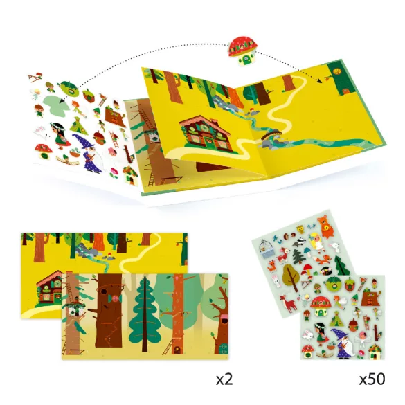 Djeco: Design by Matricás rozprávkové tkanie Čarovný les - The magical forest