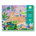 Djeco Design by Umelecká dielňa Maľovanie s reliéfom Tropický les - Tropical forest