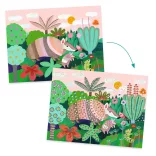Djeco Design by Umelecká dielňa Maľovanie s reliéfom Tropický les - Tropical forest