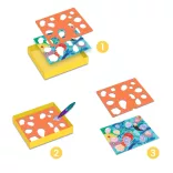 Djeco Design by Šablóny na vyfarbovanie Vtáčik a kamaráti - Birdie & Co