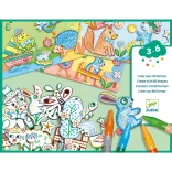 Djeco Kolážová dielňa – Svet, ktorý treba vytvoriť, zvieratá – A world to create, animals