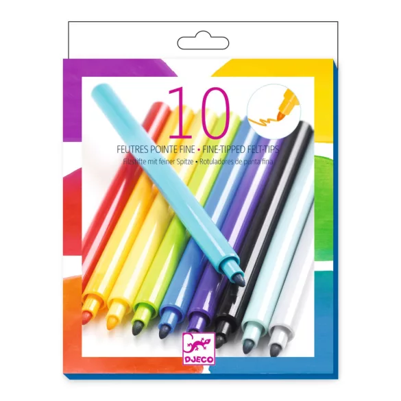 Sada fixiek Djeco Dúha 10 farieb - Rainbow