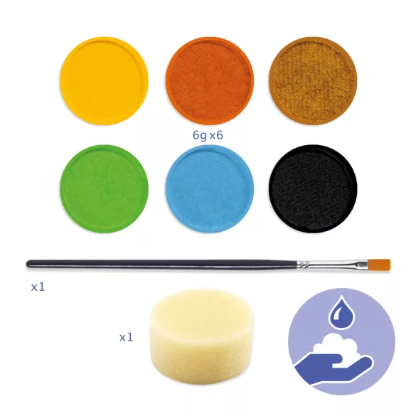 Djeco Design by Arcfesték Príroda – Palette 6 colours Nature