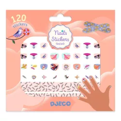 Djeco Design by Körömmatricák Vtáky a perie - Feathers
