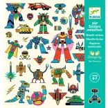 Djeco Nálepky Roboty - Robots