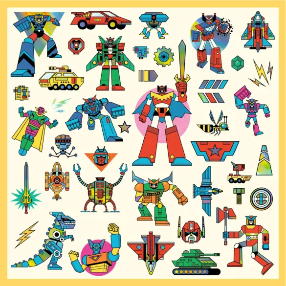 Djeco Nálepky Roboty - Robots