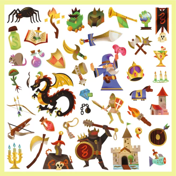 Djeco Design by Matricák Stredoveký svet fantázie - Medieval fantasy
