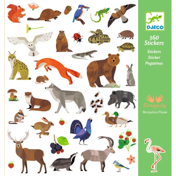 Djeco Nálepky Zvieratá – Fauna