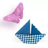 Djeco Design by Origami 100-listová sada Leto s grafikou 10 x 10 – Natsu