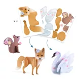 Djeco Kreatívna dielňa 6 techník v 1 krabičke Roztomilá chumáčiková krabička – Fluffy box