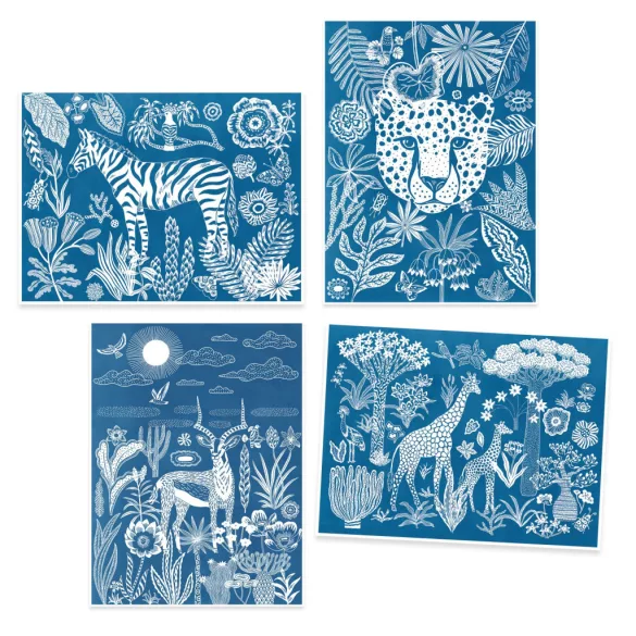 Djeco Design by Umelecký ateliér Noc na savane - Night-time in the Savannah