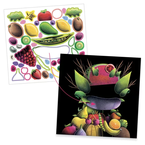 Djeco Umelecký ateliér, Jarná zelenina, inšpirované Giuseppe Arcimboldom