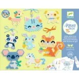 Djeco Artistic Aqua Sada na vytváranie obrazov z perličiek Chlpatí priatelia - Furry friends