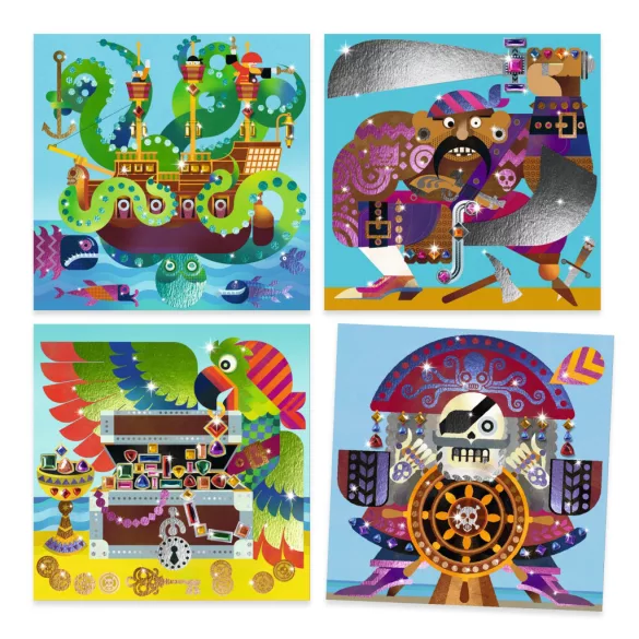 Djeco Design by Kovové fólie Pirátsky útok - Up and at 'em!