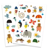Djeco Samolepky na tetovanie – Roztomilé vecičky – Pretty little things