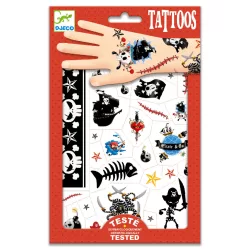 Djeco Design by Samolepky na tetovanie Piráti - Pirates