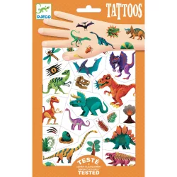 Djeco Samolepky na tetovanie Dino klub - Dino club