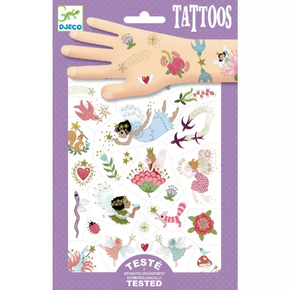 Djeco Samolepky na tetovanie Rozprávkové priateľky - Fairy friends