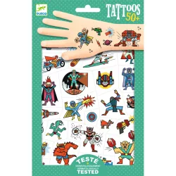   Djeco Samolepky na tetovanie Superhrdinovia – Heroes vs villains