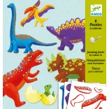 Djeco Výroba zvieracích figúrok na sponkách, dinosaury