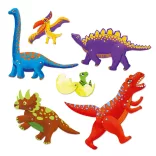 Djeco Výroba zvieracích figúrok na sponkách, dinosaury