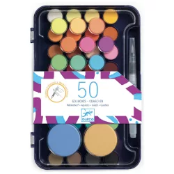 Djeco Gouache farby v tubách – Umelecká paleta