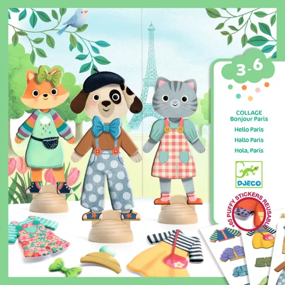 Djeco Design by Papírbaba obliekačka Štýlovo v Paríži – Bonjour Paris