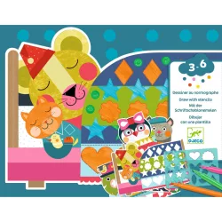  Djeco Design by Šablóny na vyfarbovanie Upravené a veselé - Neat but fun
