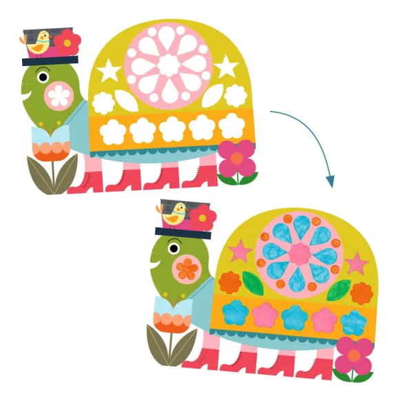 Djeco Design by Šablóny na vyfarbovanie Upravené a veselé - Neat but fun