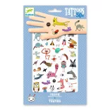 Djeco Samolepky na tetovanie Roztomilé a vtipné - Little critters