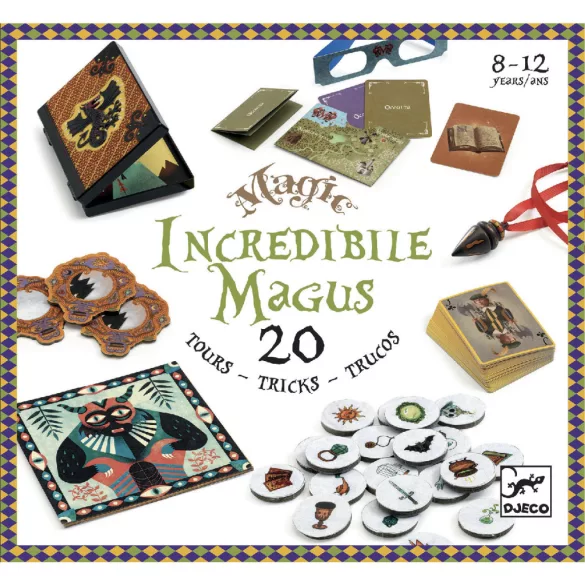 Djeco Kúzelnícka sada Neuveriteľný kúzelník 20 trikov - Incredibile Magus