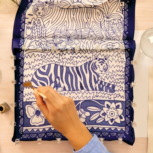 AGA Ateliér 10 Maľovanie na hodváb Tigre - Atelier 10 Silk Painting