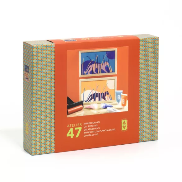 AGA Ateliér 47 Gélová tlač V noci a cez deň - Atelier 47 Gel Printing