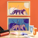 AGA Ateliér 47 Gélová tlač V noci a cez deň - Atelier 47 Gel Printing