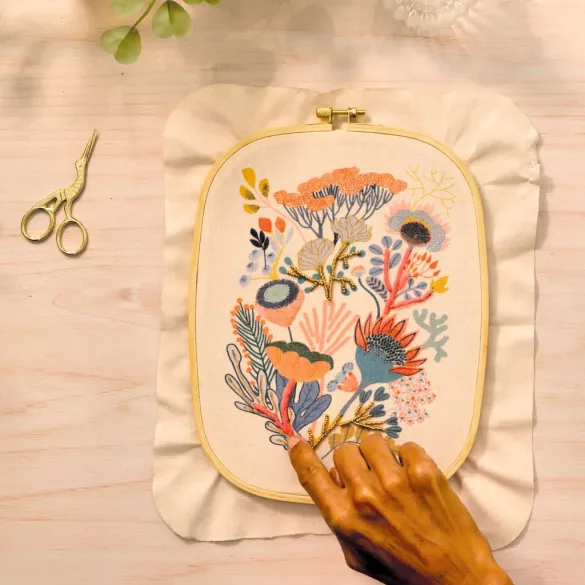 AGA Ateliér 58 Vyšívanie korálkami Kvetina z korálok - Atelier 58 Beadwork
