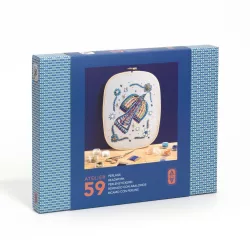   AGA Ateliér 59 Vyšívanie korálkami Korálkový vták - Atelier 59 Beadwork