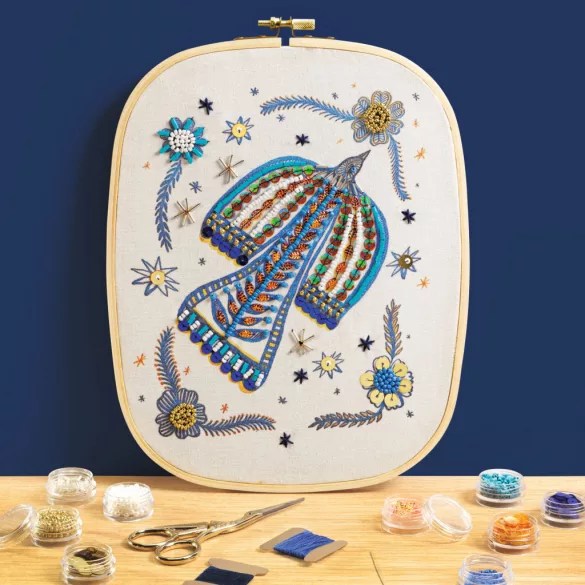 AGA Ateliér 59 Vyšívanie korálkami Korálkový vták - Atelier 59 Beadwork