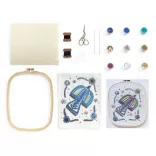 AGA Ateliér 59 Vyšívanie korálkami Korálkový vták - Atelier 59 Beadwork