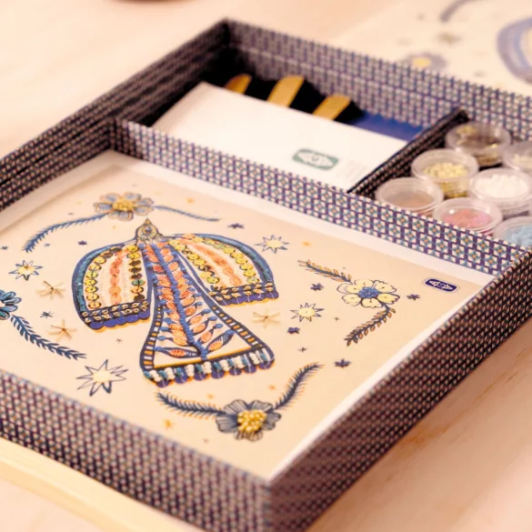 AGA Ateliér 59 Vyšívanie korálkami Korálkový vták - Atelier 59 Beadwork