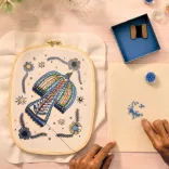 AGA Ateliér 59 Vyšívanie korálkami Korálkový vták - Atelier 59 Beadwork