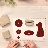 AGA Ateliér 84 Hlinená socha Medveď - Atelier 84 Modelling