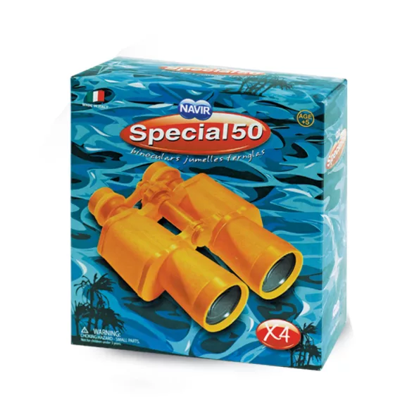 Navir Dvojokulárne žlté detské ďalekohľady s príslušenstvom - Special 50 Yellow Binocular with Case